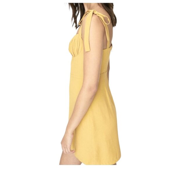 NWT Wilfred Aritzia Cammy Dress Gold Size Small - Picture 4 of 16